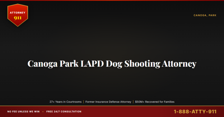 Canoga Park LAPD Dog Shooting Attorney, California Civil Rights Claims Under the Bane Act, the 6-Month Government Claim De... — Attorney911, The Manginello Law Firm