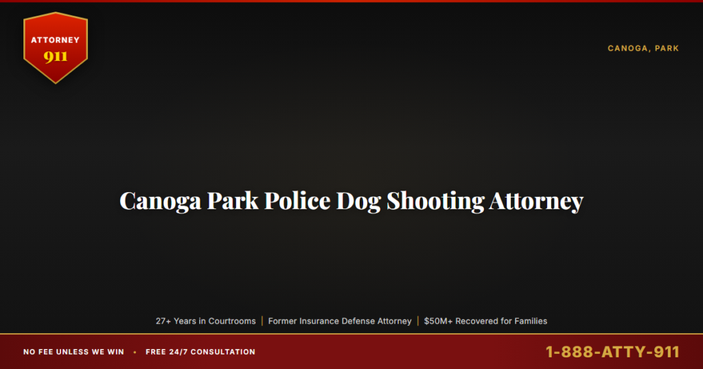 Canoga Park Police Dog Shooting Attorney, Attorney911 Takes LAPD and City of Los Angeles Police-Accountability Cases, the ... — Attorney911, The Manginello Law Firm