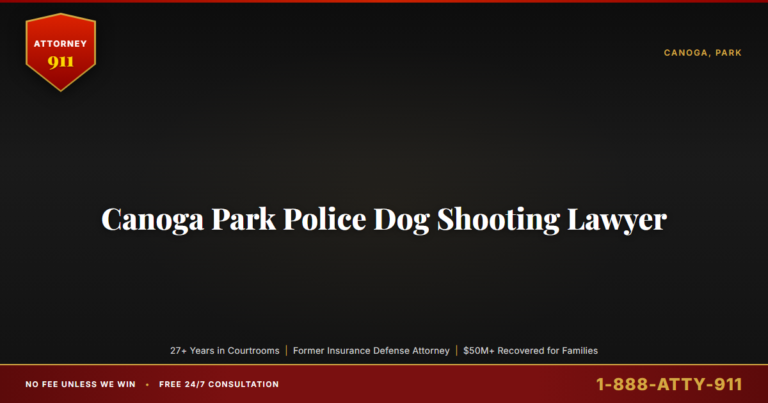 Canoga Park Police Dog Shooting Lawyer, The California Government Claims Act Gives You Six Months to Sue the City of Los A... — Attorney911, The Manginello Law Firm