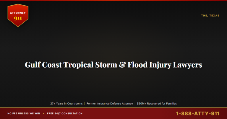 Gulf Coast Tropical Storm & Flood Injury Lawyers, Attorney911 Sends Preservation Letters the Day You Call, Fights the Comm... — Attorney911, The Manginello Law Firm
