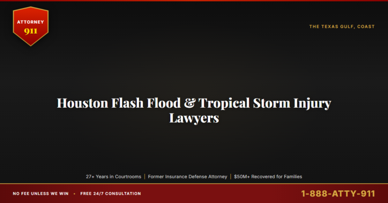 Houston Flash Flood & Tropical Storm Injury Lawyers, Attorney911 Brings 27+ Years of Federal-Court Trial Experience to the... — Attorney911, The Manginello Law Firm