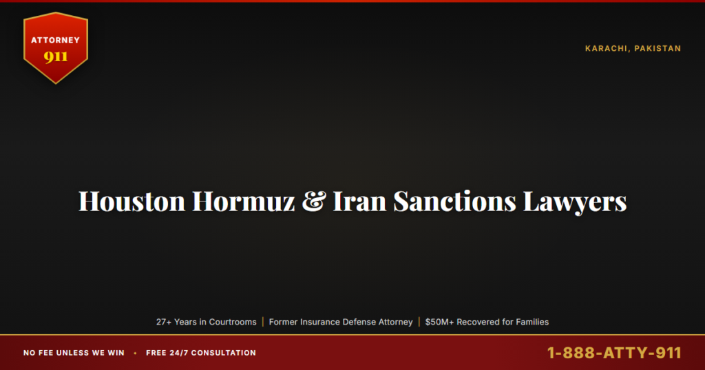 Houston Hormuz & Iran Sanctions Lawyers, How the U.S. Naval Blockade, Israeli Strikes in Lebanon and the G7 Deal Create Le... — Attorney911, The Manginello Law Firm