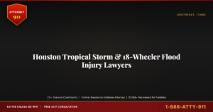 Houston Tropical Storm & 18-Wheeler Flood Injury Lawyers, Attorney911's 27+ Years of Federal-Court Trial Experience, the 6... — Attorney911, The Manginello Law Firm