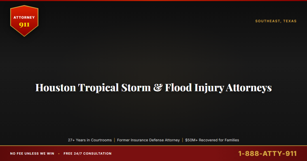Houston Tropical Storm & Flood Injury Attorneys, Attorney911 Brings 27+ Years of Federal-Court Trial Experience to Harris,... — Attorney911, The Manginello Law Firm