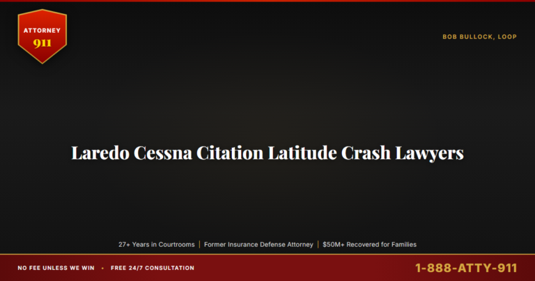Laredo Cessna Citation Latitude Crash Lawyers, Attorney911's 27+ Years of Federal-Court Aviation Experience Against NetJet... — Attorney911, The Manginello Law Firm