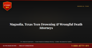 Magnolia, Texas Teen Drowning & Wrongful Death Attorneys, Attorney911 Investigates the Retention Pond and Construction-Sit... — Attorney911, The Manginello Law Firm