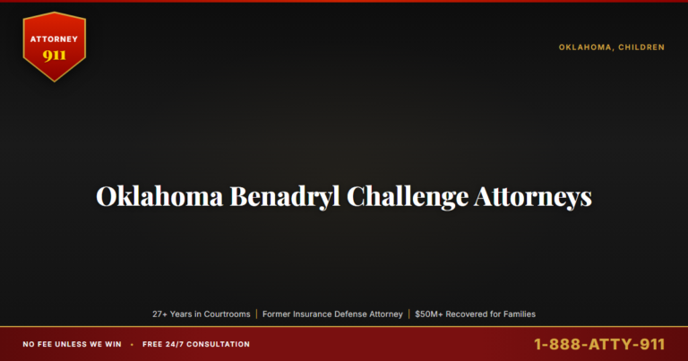 Oklahoma Benadryl Challenge Attorneys, Attorney911 Sues TikTok (ByteDance) and Kenvue for a Child's Brain Death, Algorithm... — Attorney911, The Manginello Law Firm