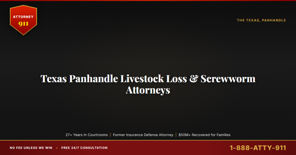 Texas Panhandle Livestock Loss & Screwworm Attorneys, Attorney911 Brings 27+ Years of Federal-Court Trial Experience to th... — Attorney911, The Manginello Law Firm
