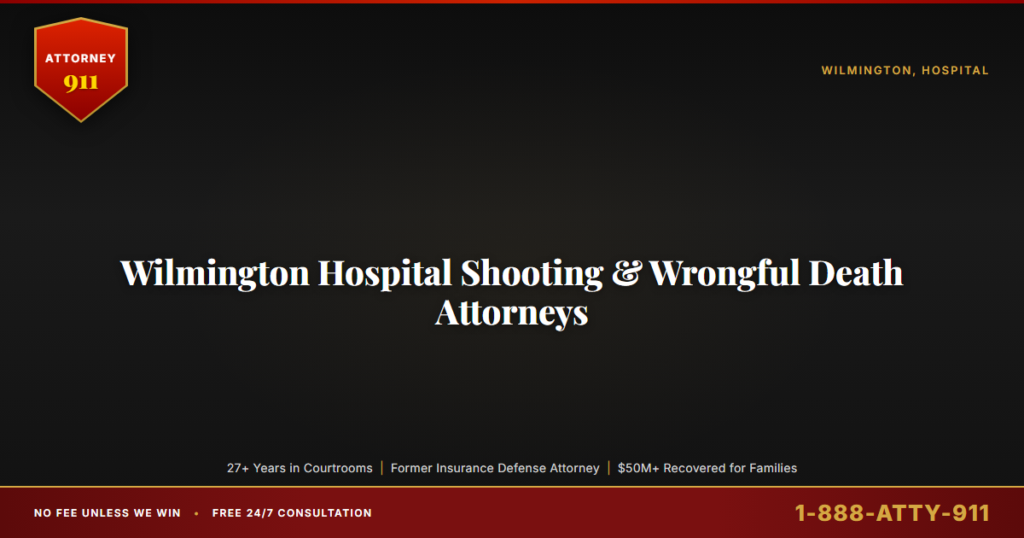 Wilmington Hospital Shooting & Wrongful Death Attorneys, ChristianaCare Targeted Workplace Attack Killed One Employee and ... — Attorney911, The Manginello Law Firm
