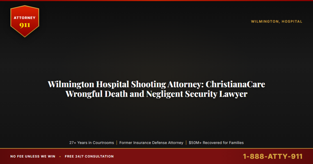 Wilmington Hospital Shooting Attorney, ChristianaCare Wrongful Death and Negligent Security Lawyer, Attorney911 Brings 27+... — Attorney911, The Manginello Law Firm