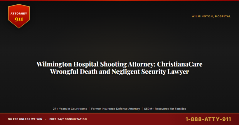 Wilmington Hospital Shooting Attorney, ChristianaCare Wrongful Death and Negligent Security Lawyer, Attorney911 Brings 27+... — Attorney911, The Manginello Law Firm