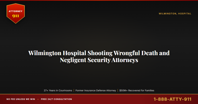Wilmington Hospital Shooting Wrongful Death and Negligent Security Attorneys, Attorney911 Pursues ChristianaCare, the Secu... — Attorney911, The Manginello Law Firm